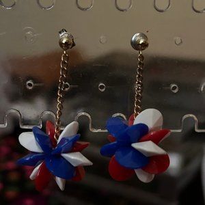 Vintage Mod 1960 Starburst Dangle Earring
